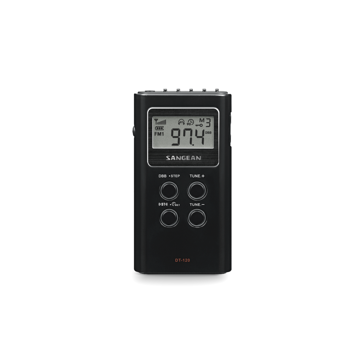 Sangean DT-120 WHITE Pocket AM/FM Digital Radio (White)