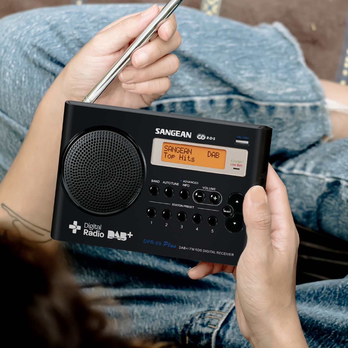 DPR64 DAB+ / FM-RDS / TRAVEL RADIO RECHARGEABLE COMPACT PORTABLE SANGEAN DPR64