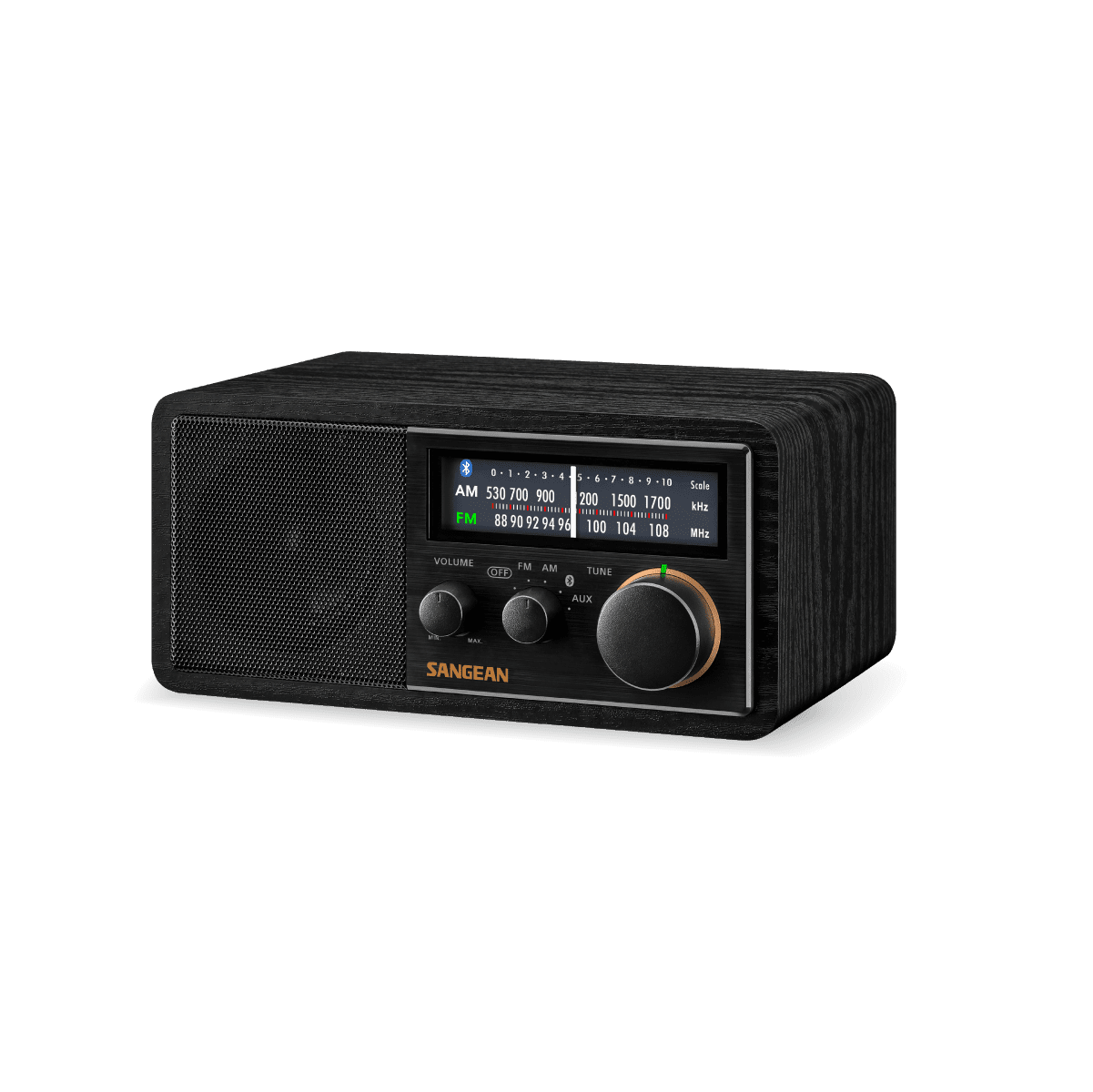 SG-118 AM/FM/AUX/BT Wooden Cabinet Radio│SANGEAN Electronics