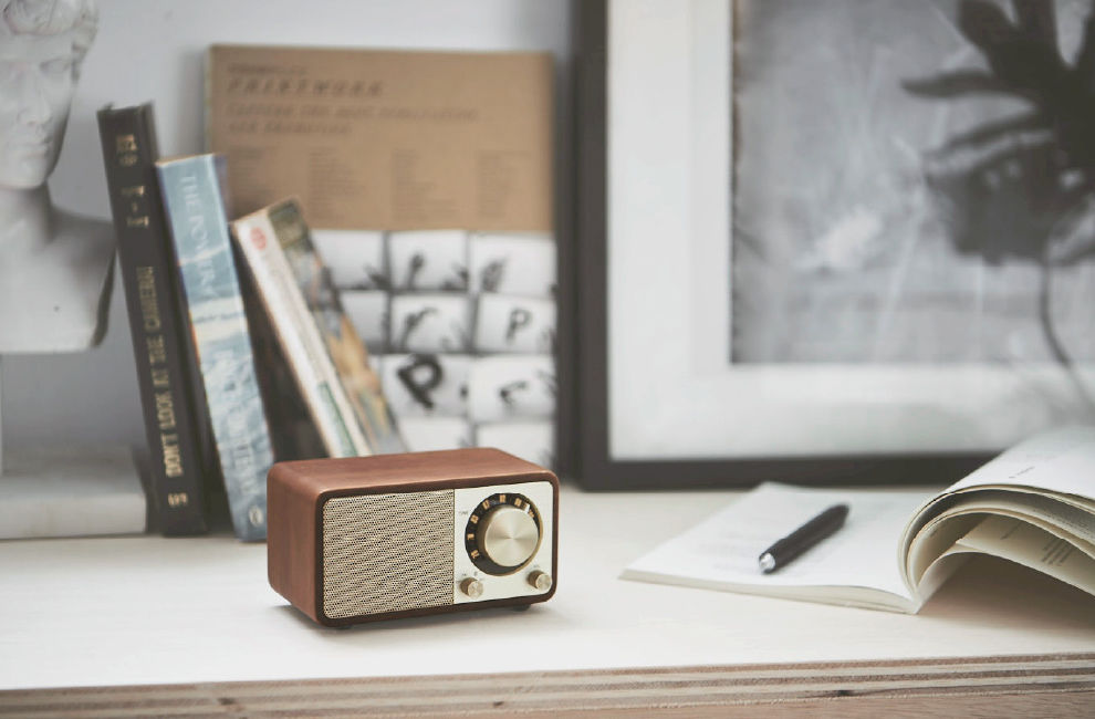 WR-7 FM / BT / AUX Wooden Cabinet Radio│SANGEAN Electronics