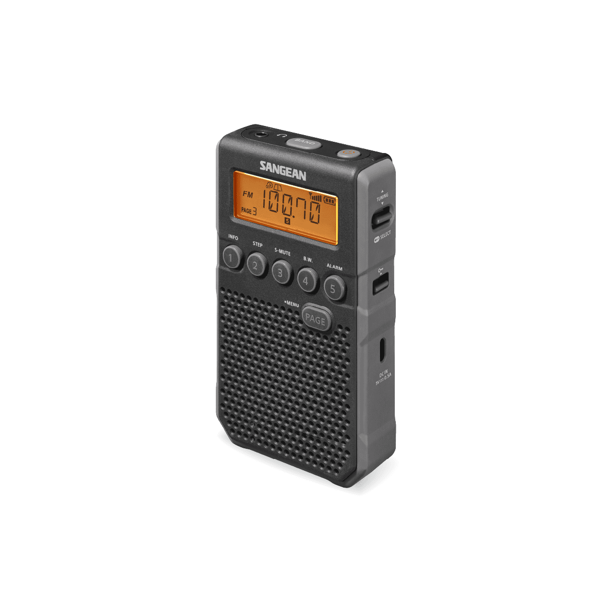 DT-800 AM / FM Rechargeable Pocket Radio│SANGEAN Electronics
