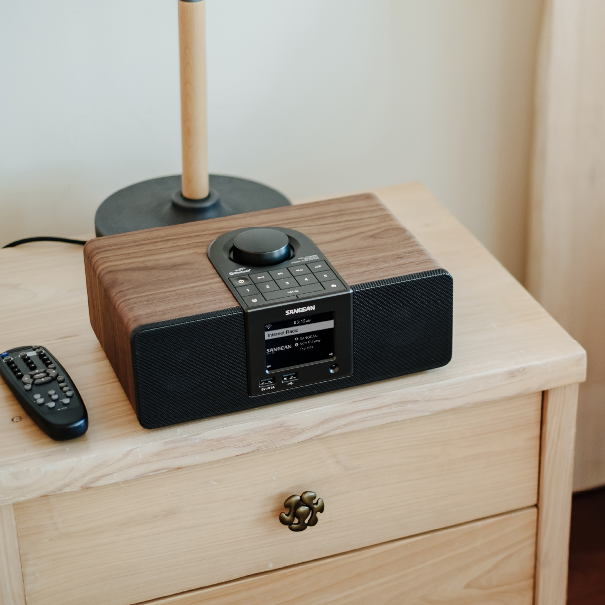 LEMEGA MSY5 - Système Audio Tout-en-Un : CD, Radio DAB+/FM, Internet, Spotify, Bluetooth - Enceinte Bois Noyer