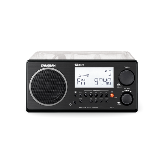 WR-2 AM / FM Wooden Cabinet Radio│SANGEAN Electronics