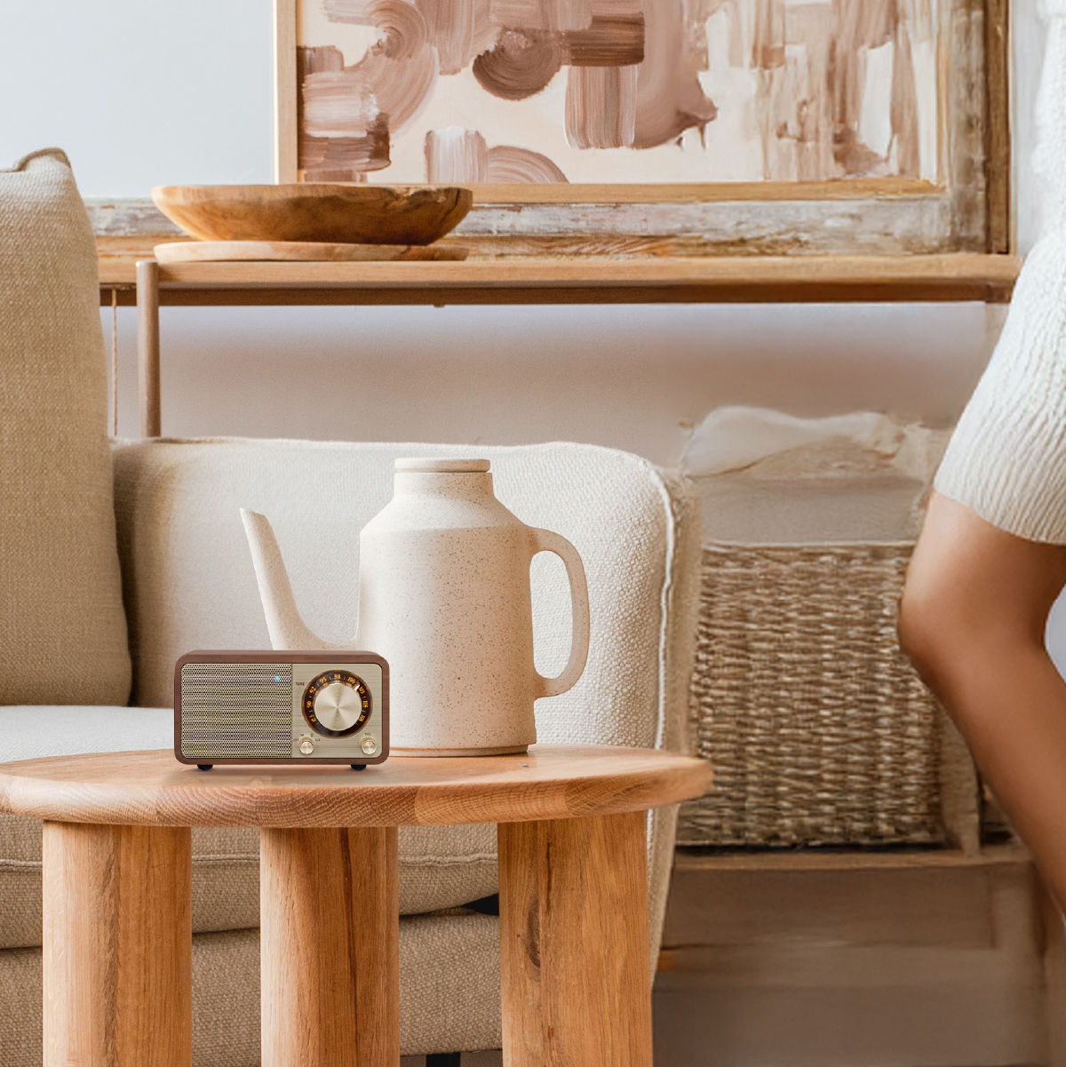 WR-7 PLUS FM / BT / AUX Wooden Cabinet Radio│SANGEAN Electronics